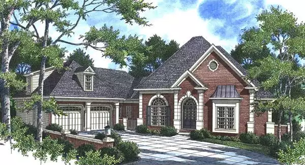 image of french country house plan 5839